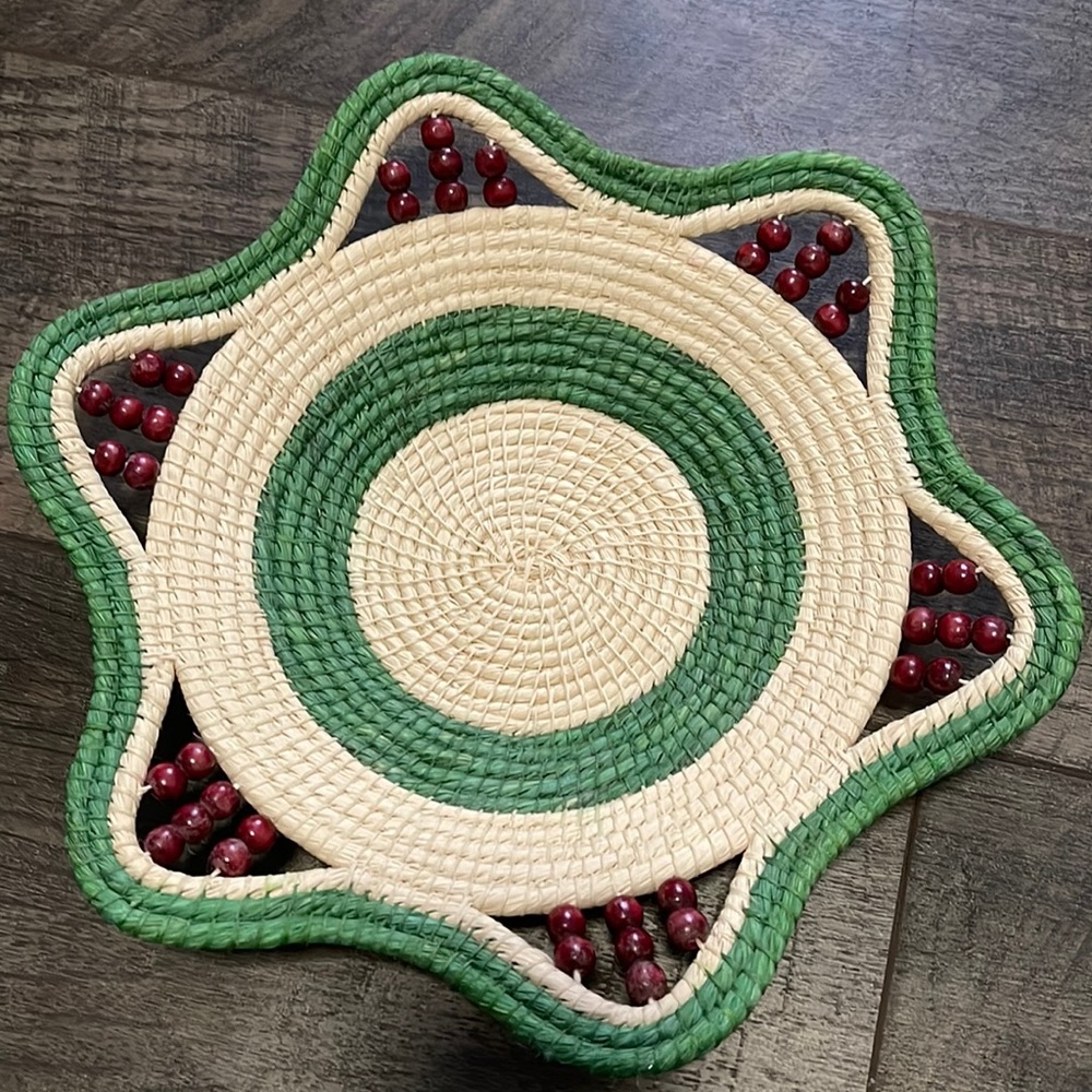 Hand woven Christmas Basket